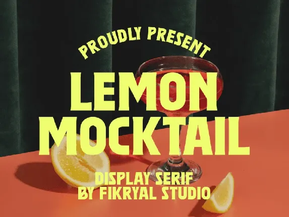 Lemon Mocktail font