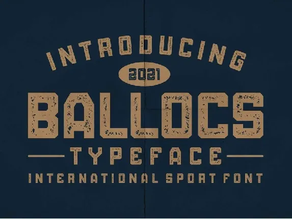 Ballocs font