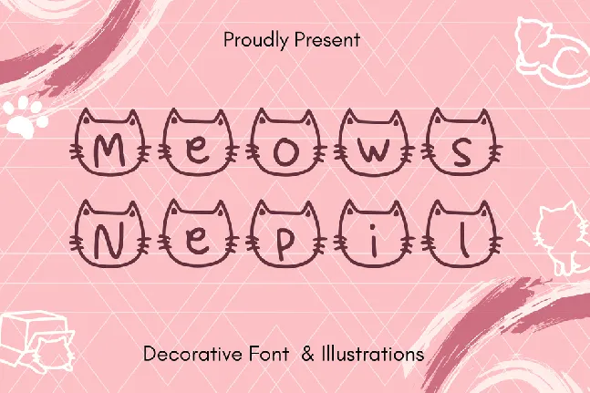 Meows Nepil font