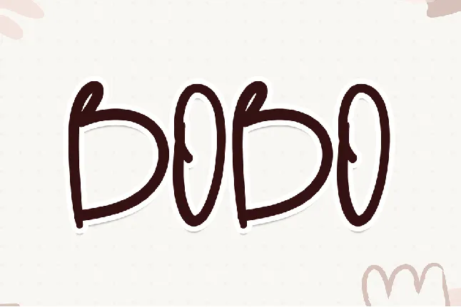 Bobo font