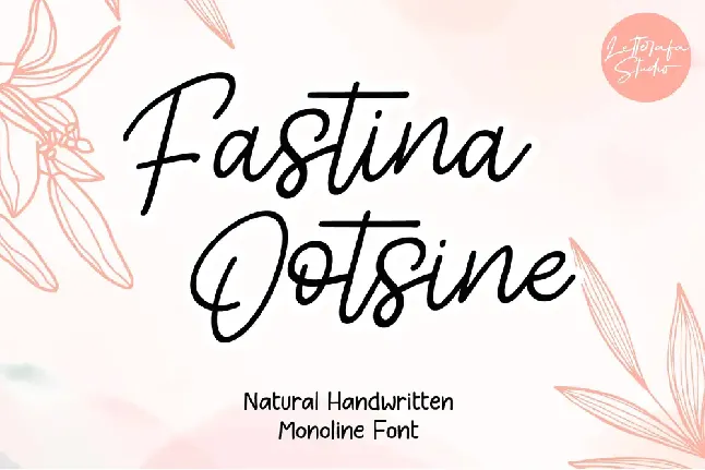 Fastina Ootsine - Personal Use font