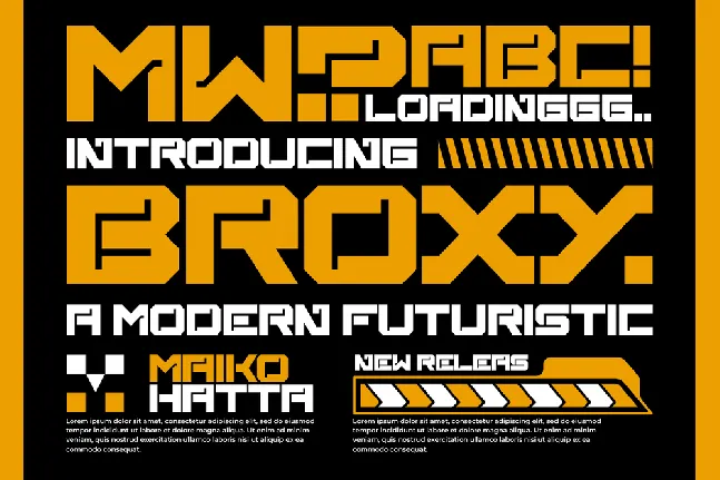 Broxy font