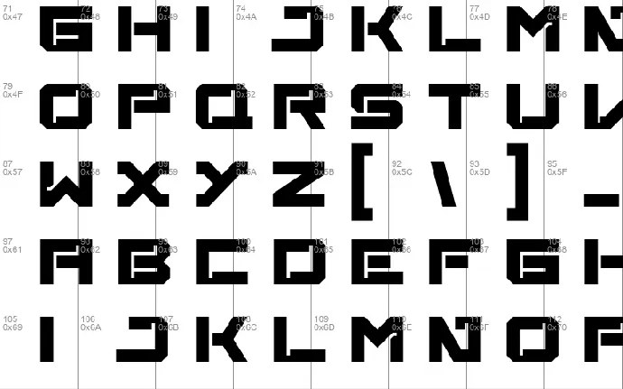 Broxy font