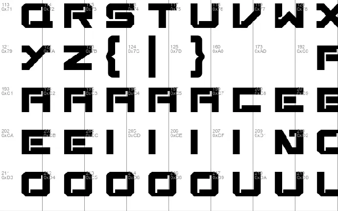 Broxy font