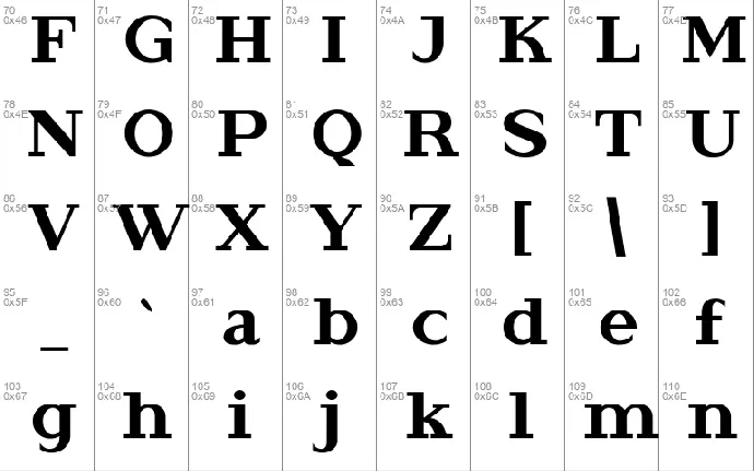 Rutex font