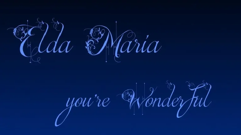 Elda Maria font