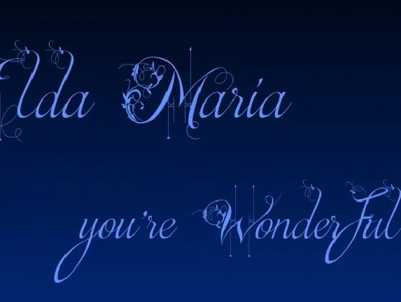 Elda Maria font