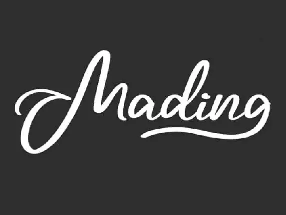 Mading Script font