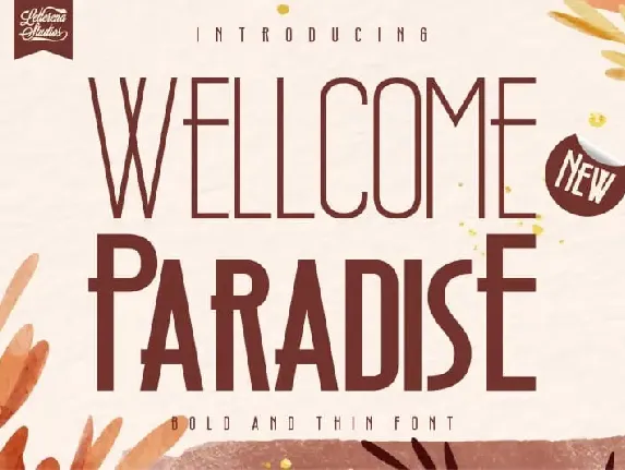 Wellcome Paradise Sans Serif font