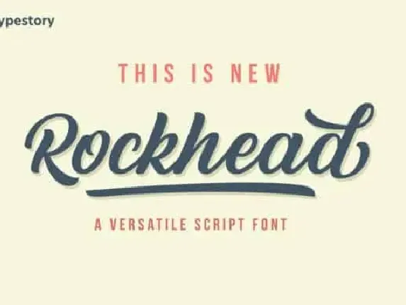 Rockhead Script font