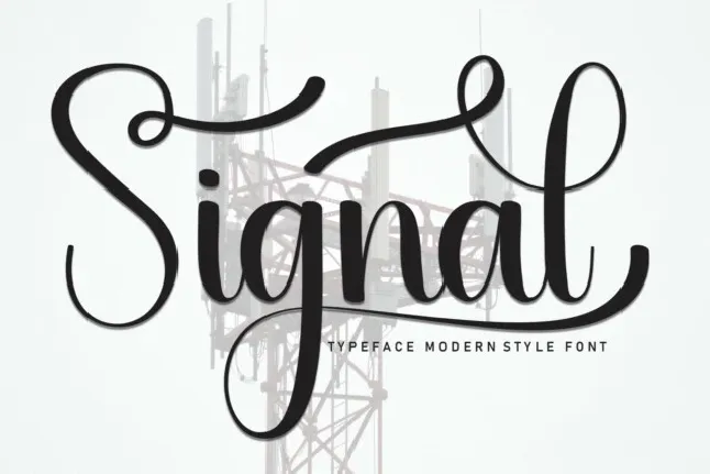 Signal Script Typeface font