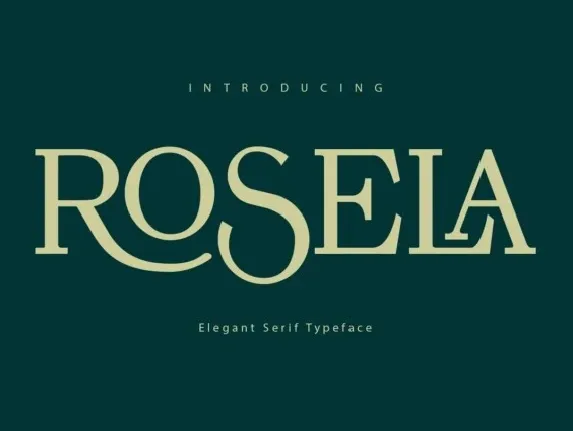 Rosela Serif font