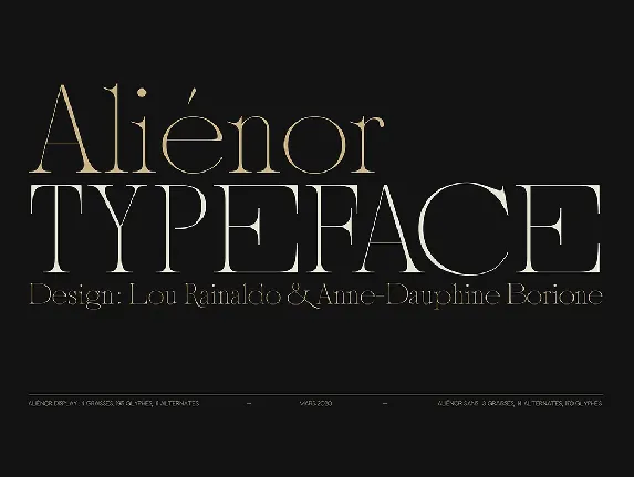 AliÃ©nor Family font