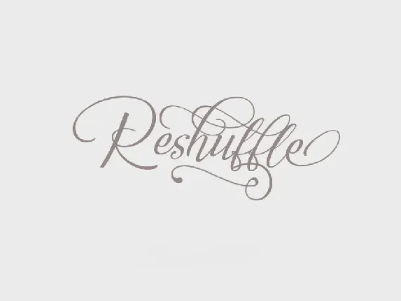 Reshuffle font