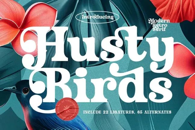 Husty Birds font