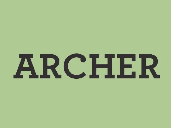 Archer font