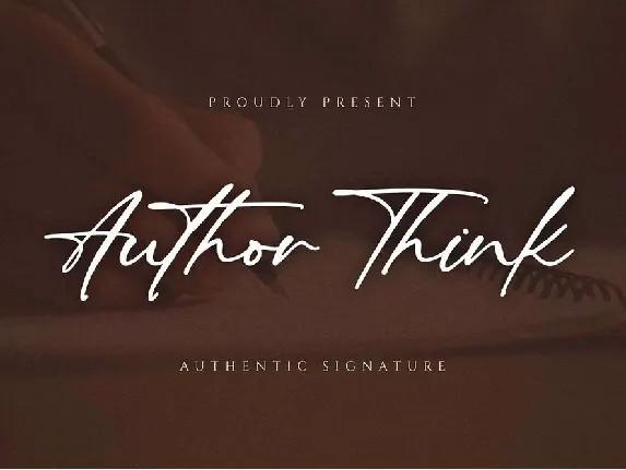 Author Think font