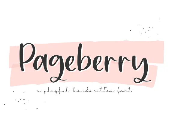 Pageberry font