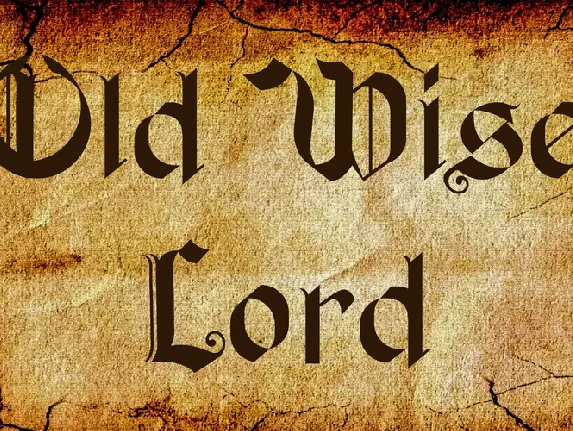 Old Wise Lord font