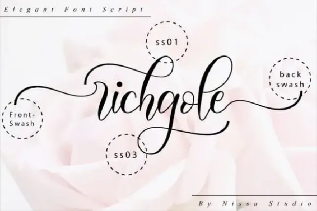 Richgole Calligraphy font