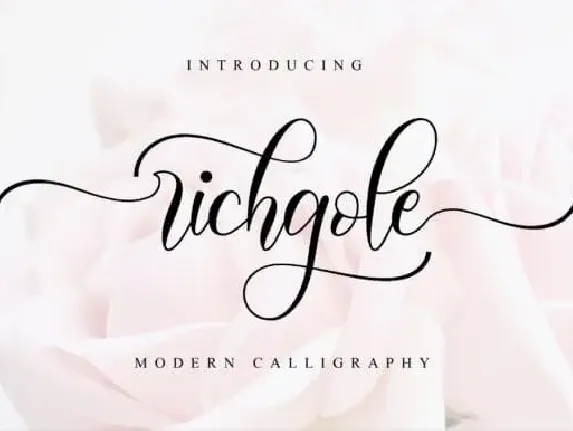 Richgole Calligraphy font