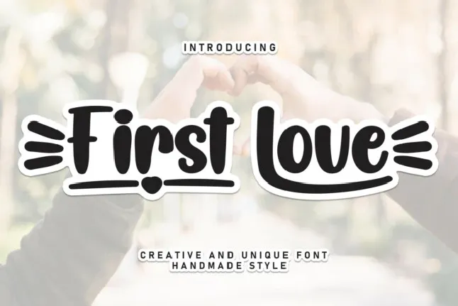 First Love Display font