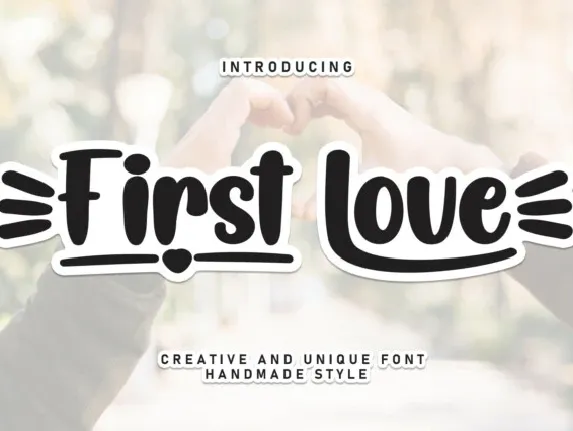 First Love Display font