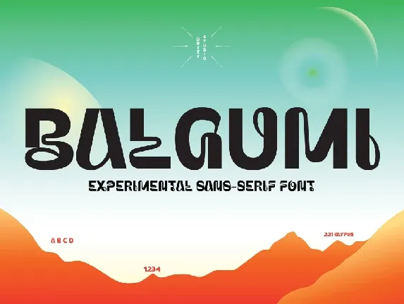 Balgumi Demo font