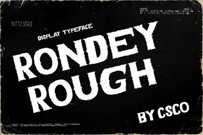 Rondey Rough font