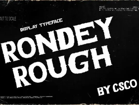 Rondey Rough font