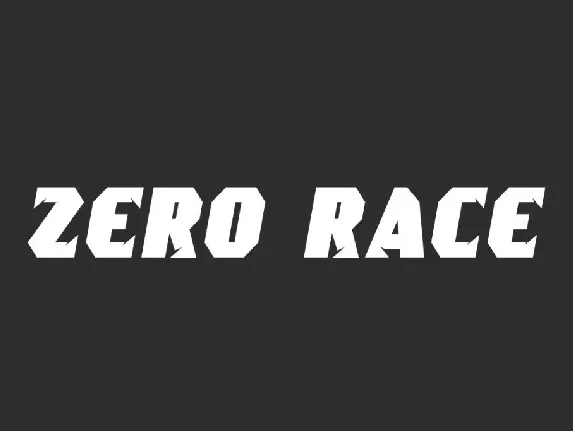 ZeroRaceDemo font