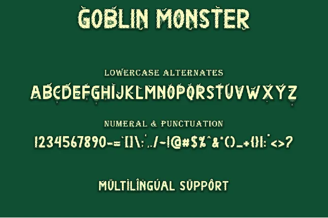 Goblin Monster font