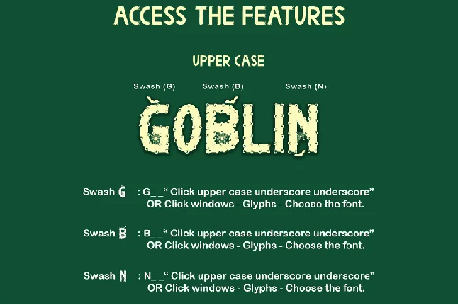 Goblin Monster font