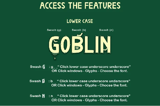 Goblin Monster font