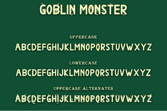 Goblin Monster font