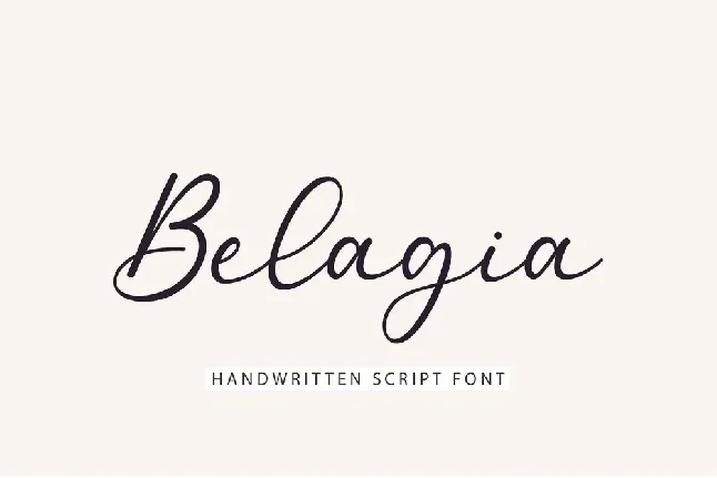 Belagia font