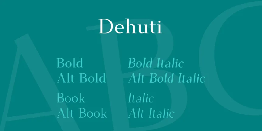 Dehuti font