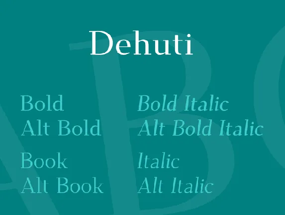 Dehuti font