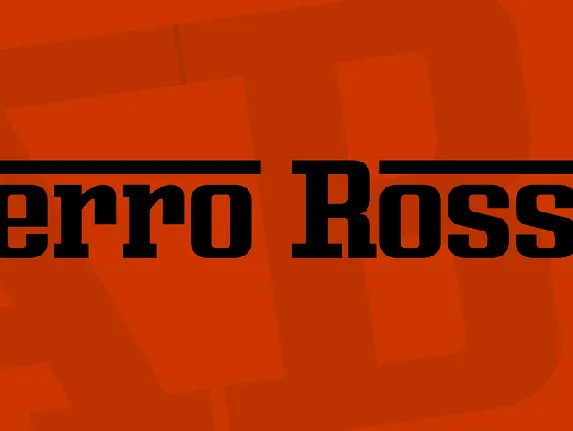 Ferro Rosso font