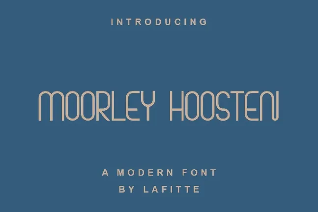 Moorley Hoosten font