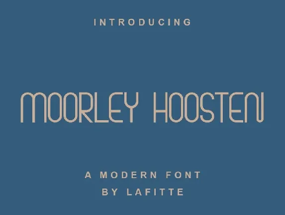 Moorley Hoosten font