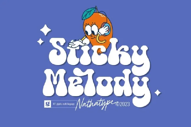 Sticky Melody font