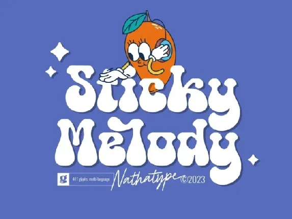 Sticky Melody font