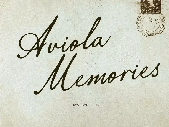 Aviola Memories font