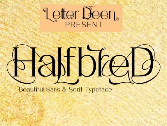 HalfbreD font