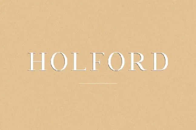 Holford Serif font