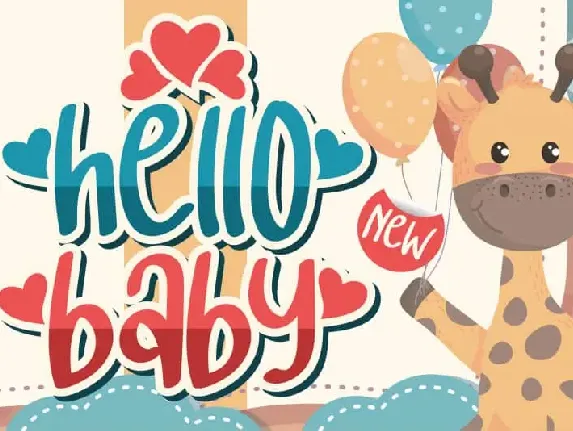 Hello Baby Display font