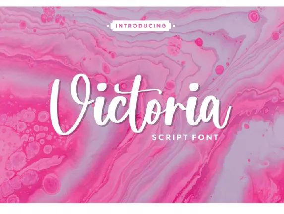 Victoria Script font