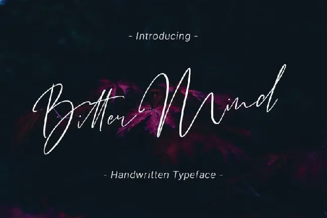 Bitter Mind Script font