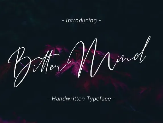 Bitter Mind Script font